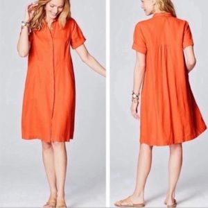Linen JJill shirt dress